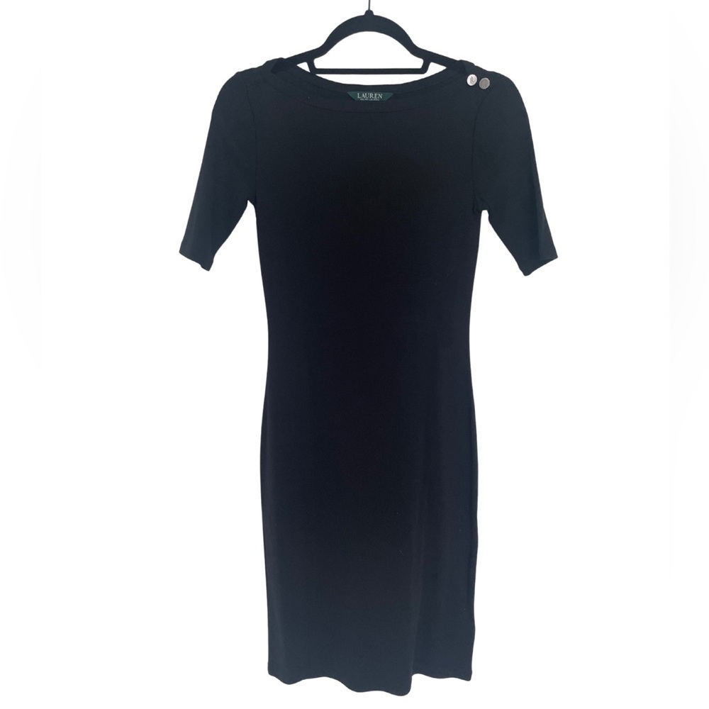 Lauren Ralph Lauren Black Sheath Dress – Size XS – NEW